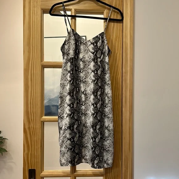 Gianni Bini Tana Python Snake Print Midi Length Slip Dress, Womens, M, Python - Dillard's exclusive